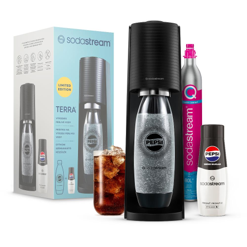 SodaStream TERRA Black Pepsi Zero Mpack 