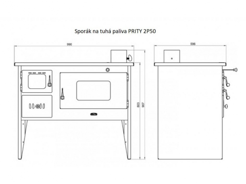 Prity 2P50, pravá