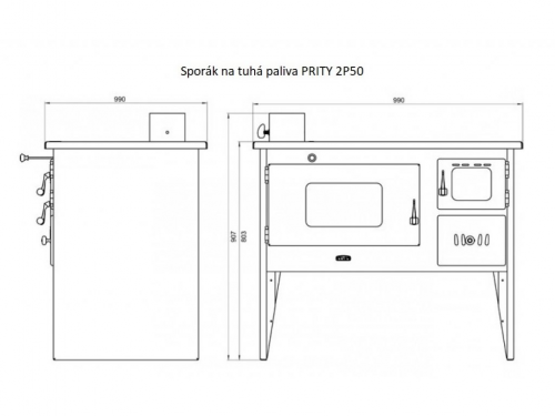 Prity 2P50, levá